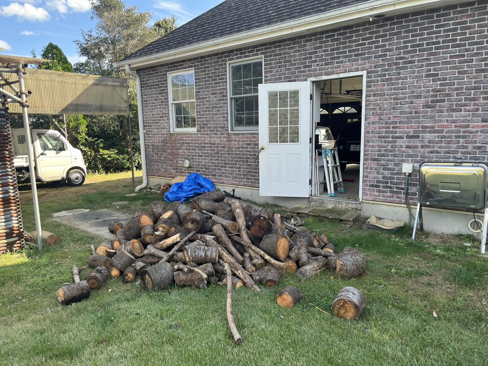 薪ストーブの準備